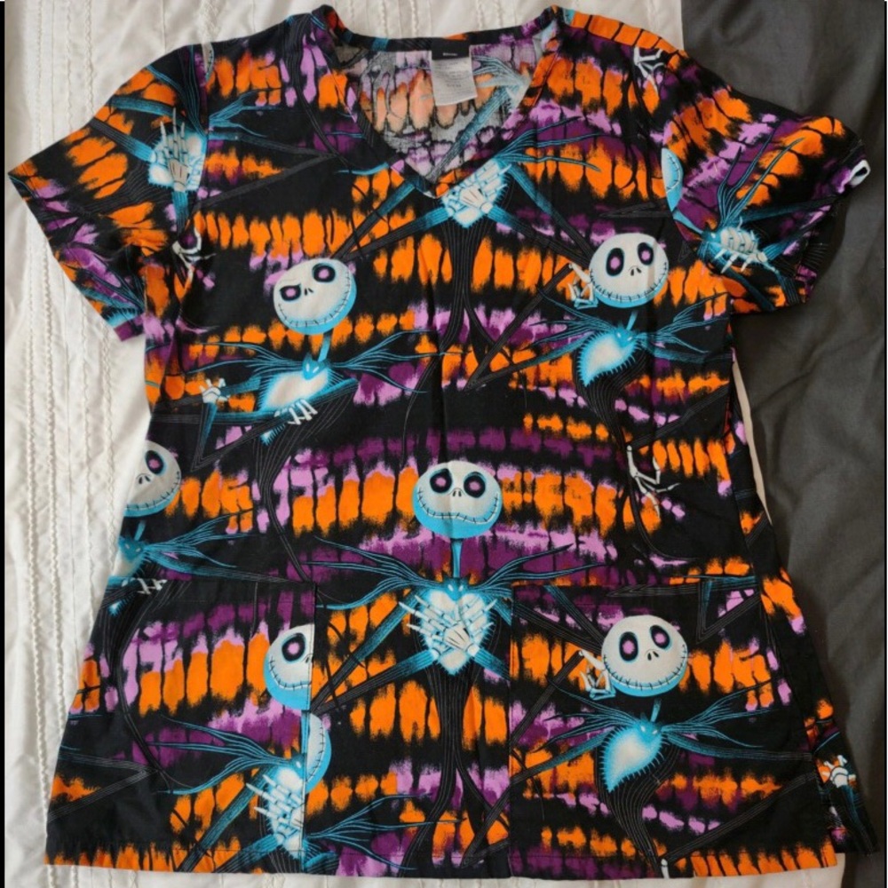 Women’s The Nightmare Before Christmas Scrub Top